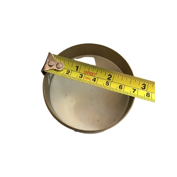 BEAUTIFUL WOMEN GOLD/WHITE TONE BANGLE BRACELET - Picture 3 of 3